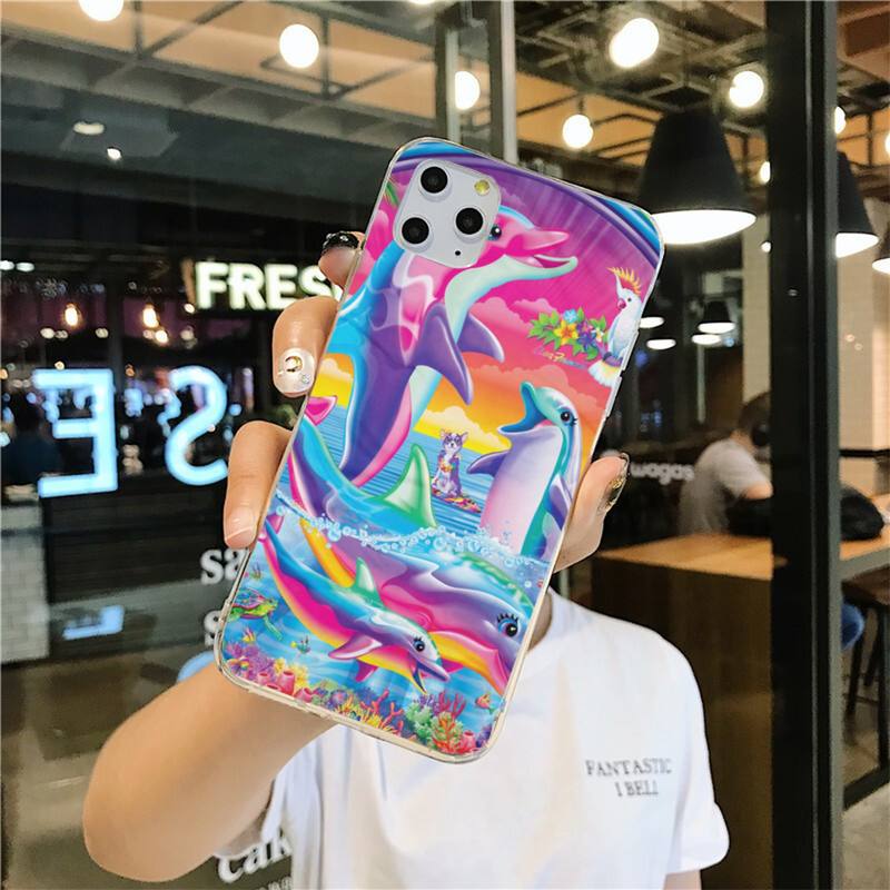 Lisa Frank Art Phone Case for iphone 12 pro max 11 pro XS MAX 8 7 6 6S Plus X 5S SE 2020 XR cover