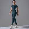 New T-shirt, Quick Drying Yoga Suit, Short Sleeved Slim Fit Fitness Top, Cover Up Shirt, Outdoor Running Sports Suit, Women's