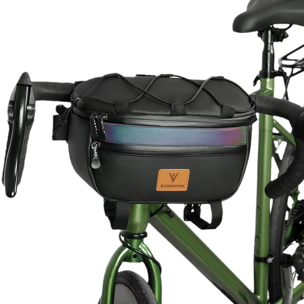 Torba na kierownicę roweru 3L Torba do przechowywania rowerów Odblaskowa, wodoodporna, przednia torba rowerowa