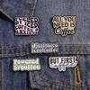 Creative And Fun Cartoon Style Alphabet Collection Metal Alloy Brooch Set For All