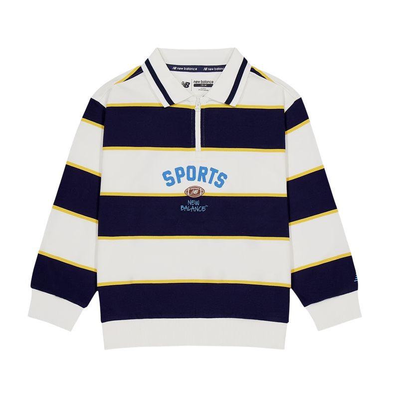New Balance Kids Sweatshirts Polo Collar Moderate 7ZG26053-NV 150