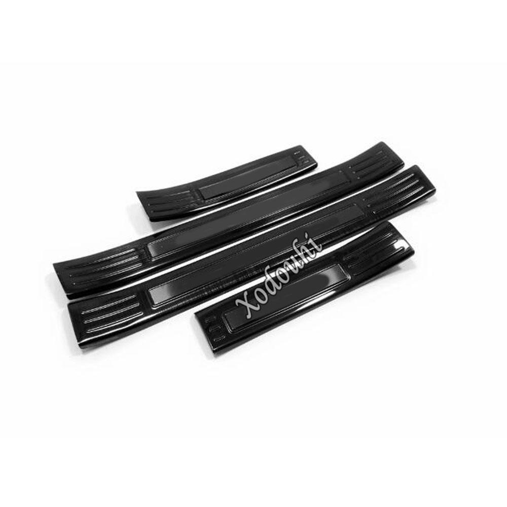 Car Body Stainless Steel Pedal Door Sill Scuff Plate Inner Threshold Bumper Parts 4PCs For Mazda CX-30 CX30