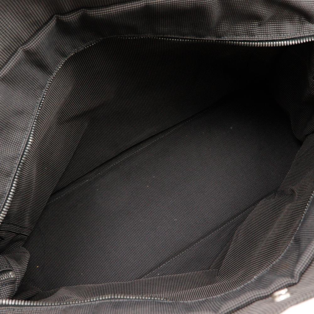 Hermes Herline Tote GM Tote Bag Gray Nylon Canvas Unisex Used