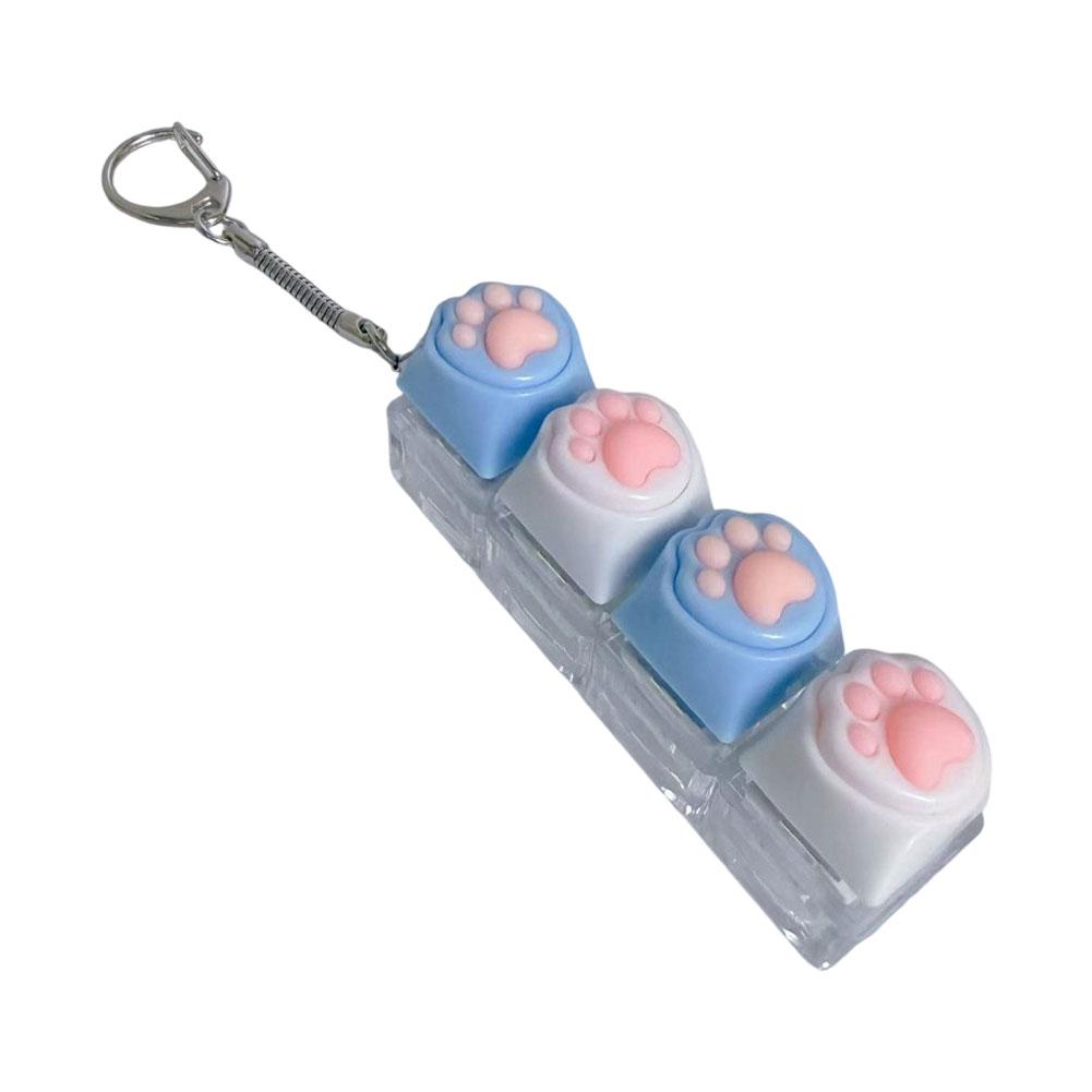 Clicker Keychain With Led Light Cat