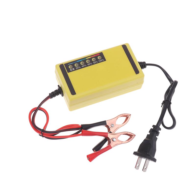 1pc 12V 4AH-20AH Car Battery Charger 220V Power Puls Repair Charger Wet Dry Lead Acid Battery LED Display Truck Battery Charger