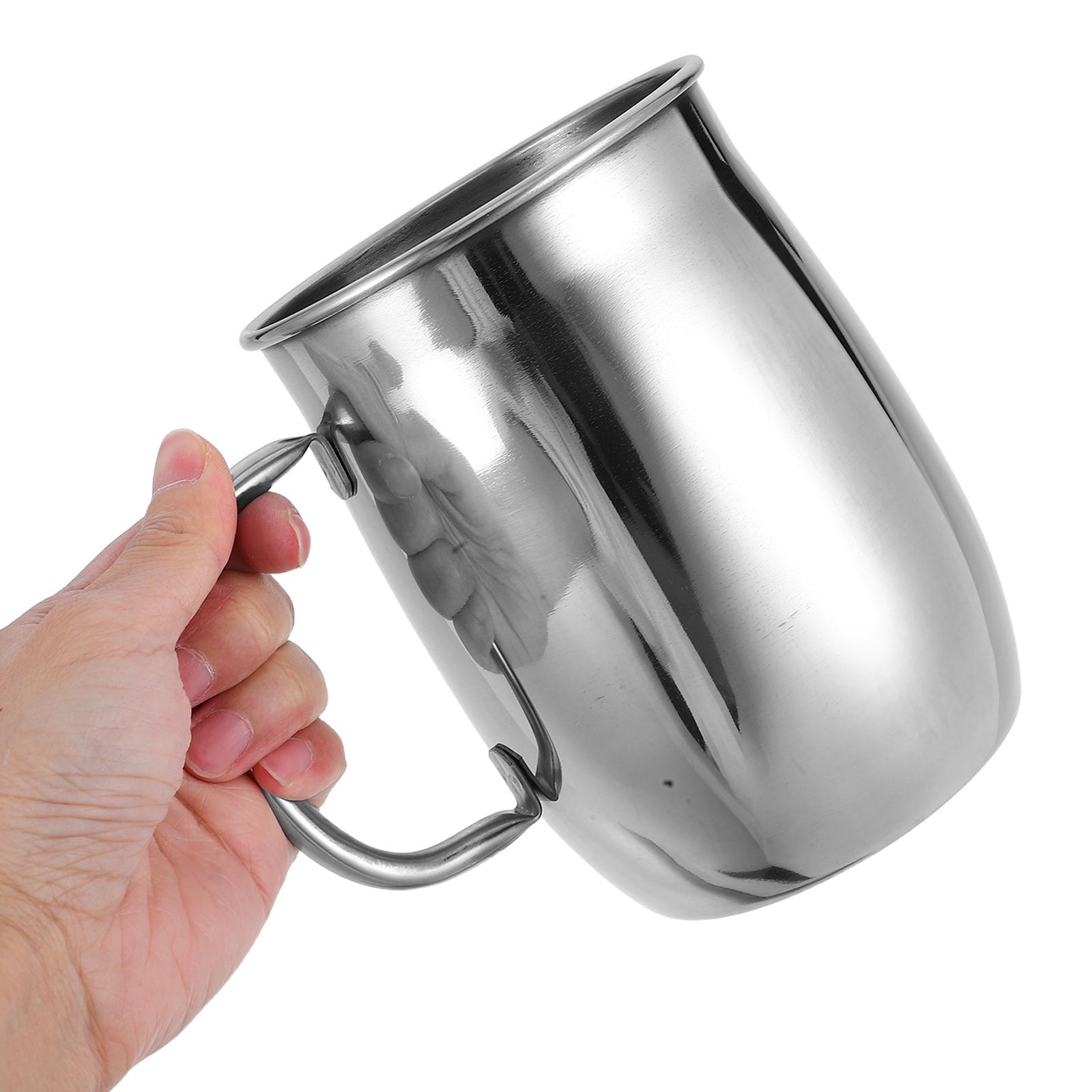 

1000Ml 304 Double Wall Stainless Steel Mug Large Capacity Coffee Tea Cup For Home Office Cafe Camping Drinking Mugs With Handles other