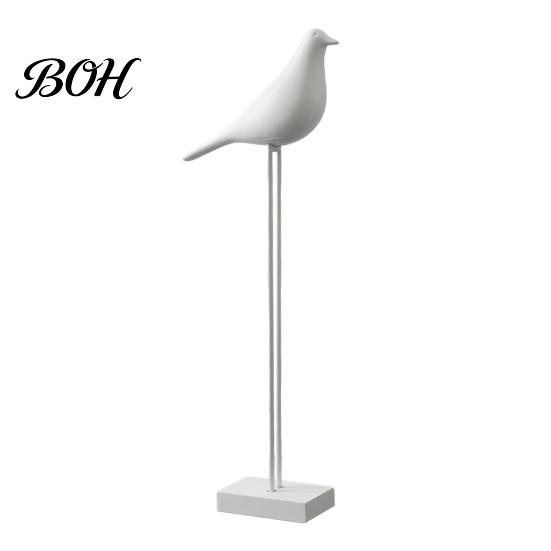 Black White Desk Accessories & Bird Figurine, Minimalist Modern Art Sculpture for TV Nordic Style Decorative Figures Cabinet Bookshelf Office