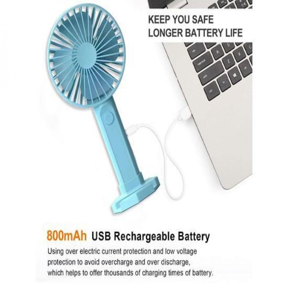 Verstellbarer Handventilator für den täglichen Gebrauch, tragbares Kühlgerät mit USB-Stromversorgung und bürstenlosem Motor, wiederaufladbarer persönlicher Ventilator mit ergonomischem Design