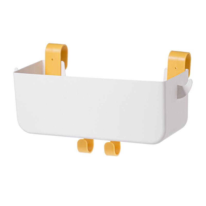 Nachuan Bedside Organizer Basket with Hooks - Large Capacity Compartmented Storage Box