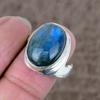Labradorite Genstone Handmade 925 Sterling Silver Jewelry Ring Size 8 KKG-531