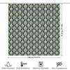 Vintage Floral Decor Shower Curtain: Elegant Pattern For Bathroom Accessories Multiple Colors Available