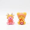 3rd Generation Winnie The Pooh Tiger Striped Pig Ear Toy Figure Doll Egg Decoration Plastic Model
