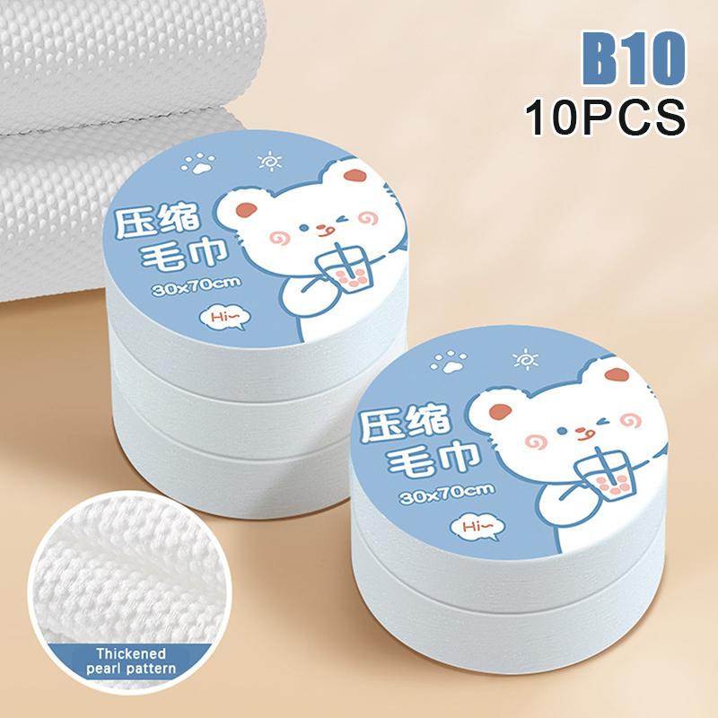 5/10pcs 30*70CM Disposable Compressed Towel Large Thickened Bath Towels Travel Hotel Bath Washable Towels Face Cleansing Towels