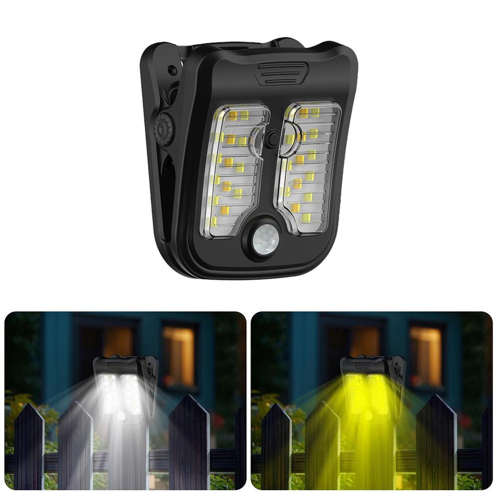 Solar Clip Led Light Garden Lights Outdoor With Motion Waterproof Wall Power Sensor On Action Decoration Lamp Lighting Landscape