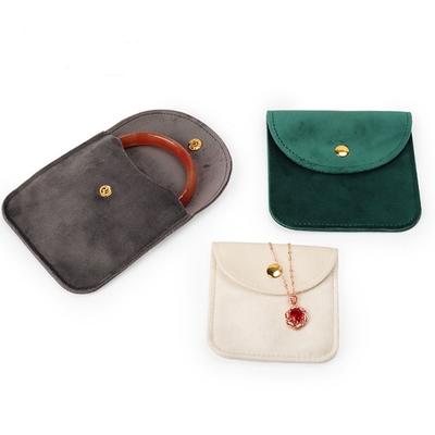 Wrapping Pouch Snap Button Velvet Jewelry Bag Storage Pouch Gift Bag Packaging Bag