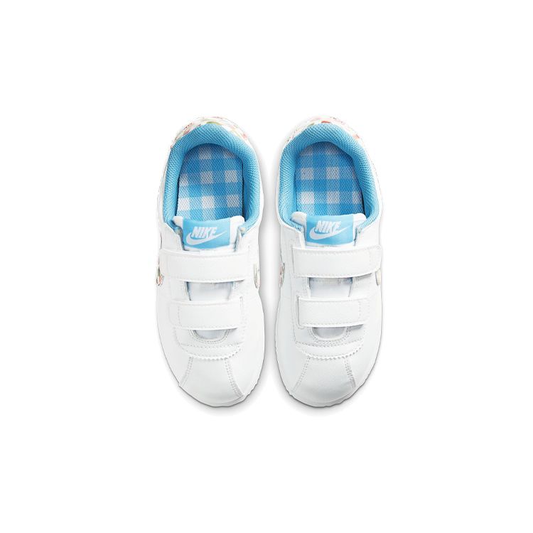 Nike Basic Sl Se Velcro Cherry Non-Slip Shock Absorption Low-Top Kids Running Shoes Kids sneaker White Blue CJ2420-400
