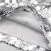 Women Fashion With Sequined Solid Side Zipper Mini Skirt Vintage High Waist Female Chic Lady Skirts