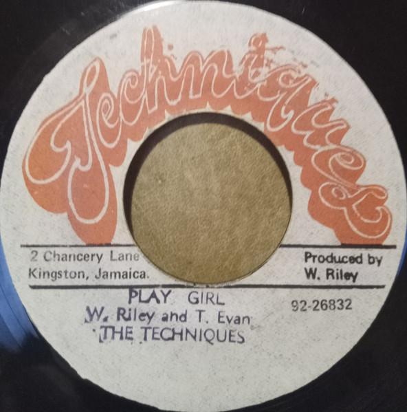 

7inch Record TECHNIQUES Play Girl NONE Techniques Jamaica Reggae Ska Dub Used