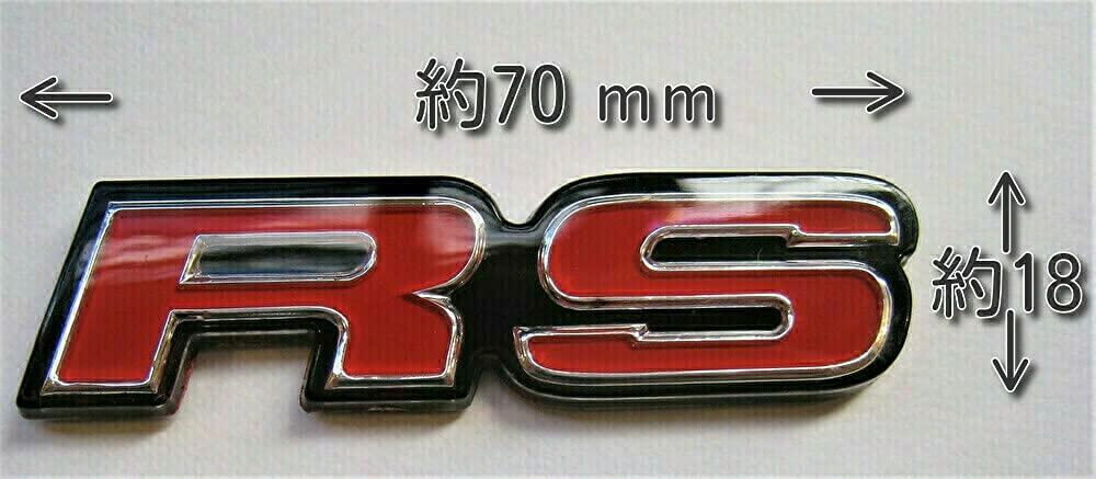 

(Mini) RS Emblem Resin Coated with Double Sided Tape чёрный