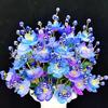 Simulated Plated Phoenix Flower Jewelry: Artificial Strawberry Leaves Headdress Beading Accessories
