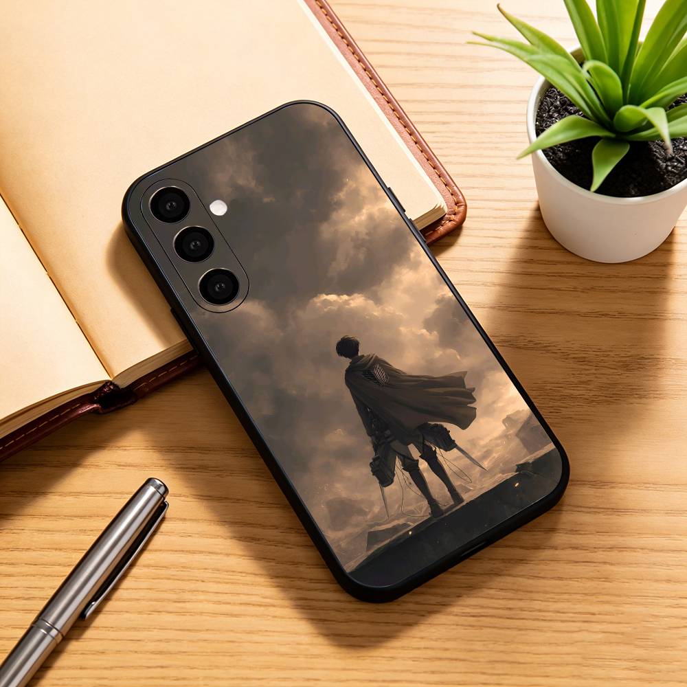 A-Attack on Titan L-Levi A-Ackerman Phone Case For Samsung Galaxy A73,A72,A71,A70,A53,A52,A51,Soft Silicone Black Cover