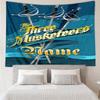 Custom Name The Three Musketeers Print Tapestry, Backdrop, Easy Setup, Ideal for Bedroom, Office & Living Room, with Aesthetic Wall Hanging Decor.