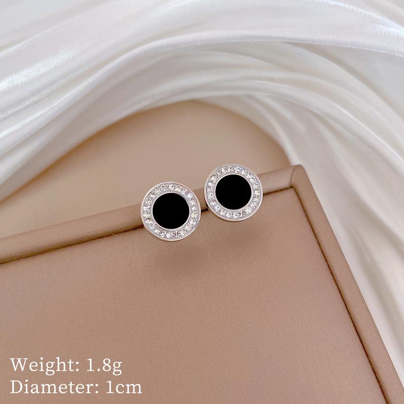 Runde Achat Temperament Persönlichkeit Minimalistisch Ofen Echtgold Halskette Weibliche Schlüsselbeinkette