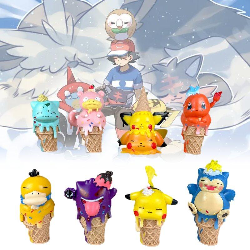 Character Cream Ice Cone Pvc Toy Model Desktop Decoration Gift Christmas