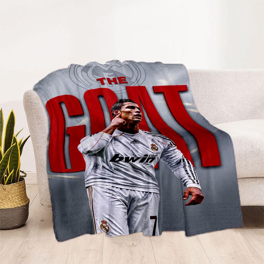Cristiano Ronaldo 27 Blanket Ultra-Soft Perfect for Sofa Picnics Couch All-Season Use Warmthful Decor Gift for Travel Home Birthdays