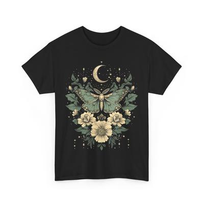 Goblincore Schmetterling Mondphasen Blumen Cottagecore T-Shirt