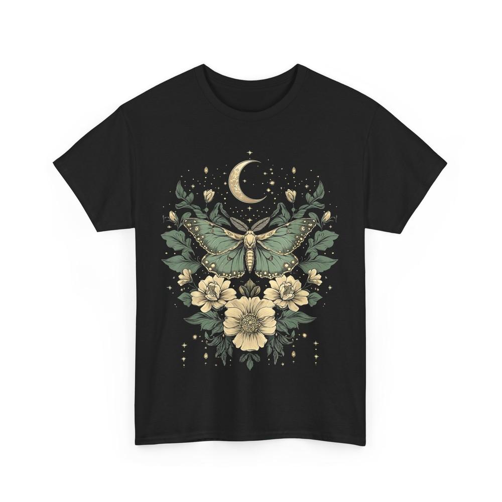 Goblincore Butterfly Moon Phases Flowers Cottagecore T-Shirt