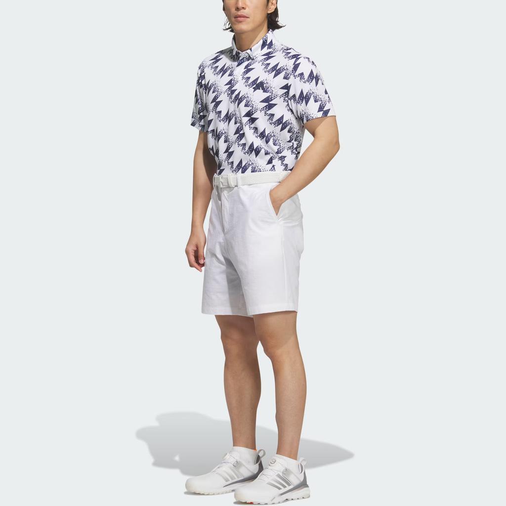 adidas T-shirt de Golf imprimé à manches courtes, séchage rapide, protection solaire AOP UPF50+ pour hommes JY8226