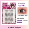 10-Row Autumn Leaf & Sunflower Faux Eyelashes - Flat, Glue-Free