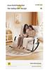 Double Rocking Sofa Chair: Comfortable Lazy Chair for Office, Bedroom, Balcony, Living Room - Perfect for Midday Naps and Leisure.