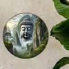 Metal Wall Art Buddha Decor for Home Office Garden Restaurant Interior