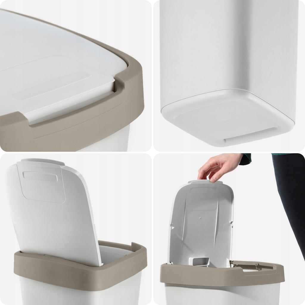 KADAX Trash Can 25L Container for Waste Segregation Bucket Dustbin