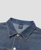 Agod Stone Washed Crop Denim Jacket [Indigo]