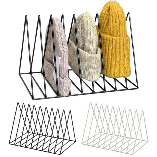 Hat Storage Rack Baseball Cap Organizer Multiple Compartments Durable Construction Space-Saving Universal Hat Stand