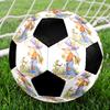 Sarah Kay Indoor Soccer Ball Colorful Machine Stitched PVC Size 5 Team Training Competition Ready Durable High-Bounce Cool Sports Gift