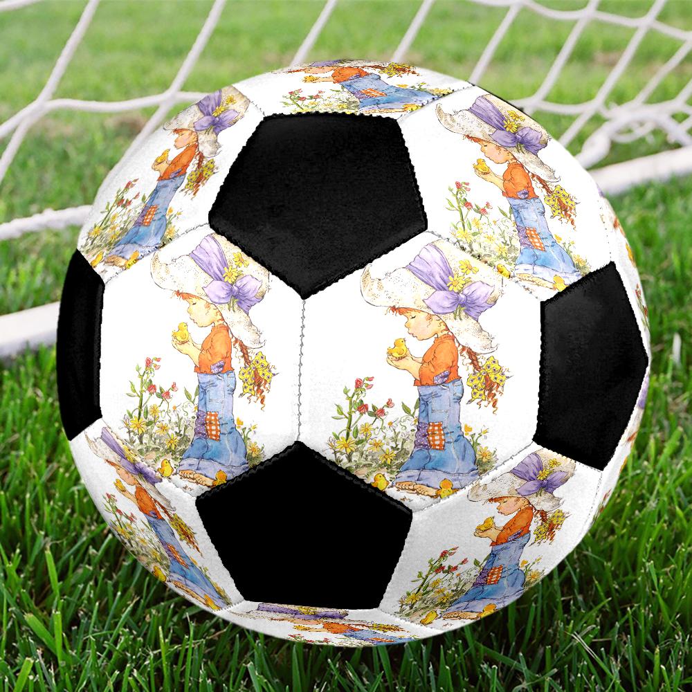 Sarah Kay Indoor Soccer Ball Colorful Machine Stitched PVC Size 5 Team Training Competition Ready Durable High-Bounce Cool Sports Gift