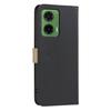 For Motorola Moto G35 5G Leather Case BINFEN COLOR BF36 Floral Pattern Phone Cover RFID Blocking Wallet Stand