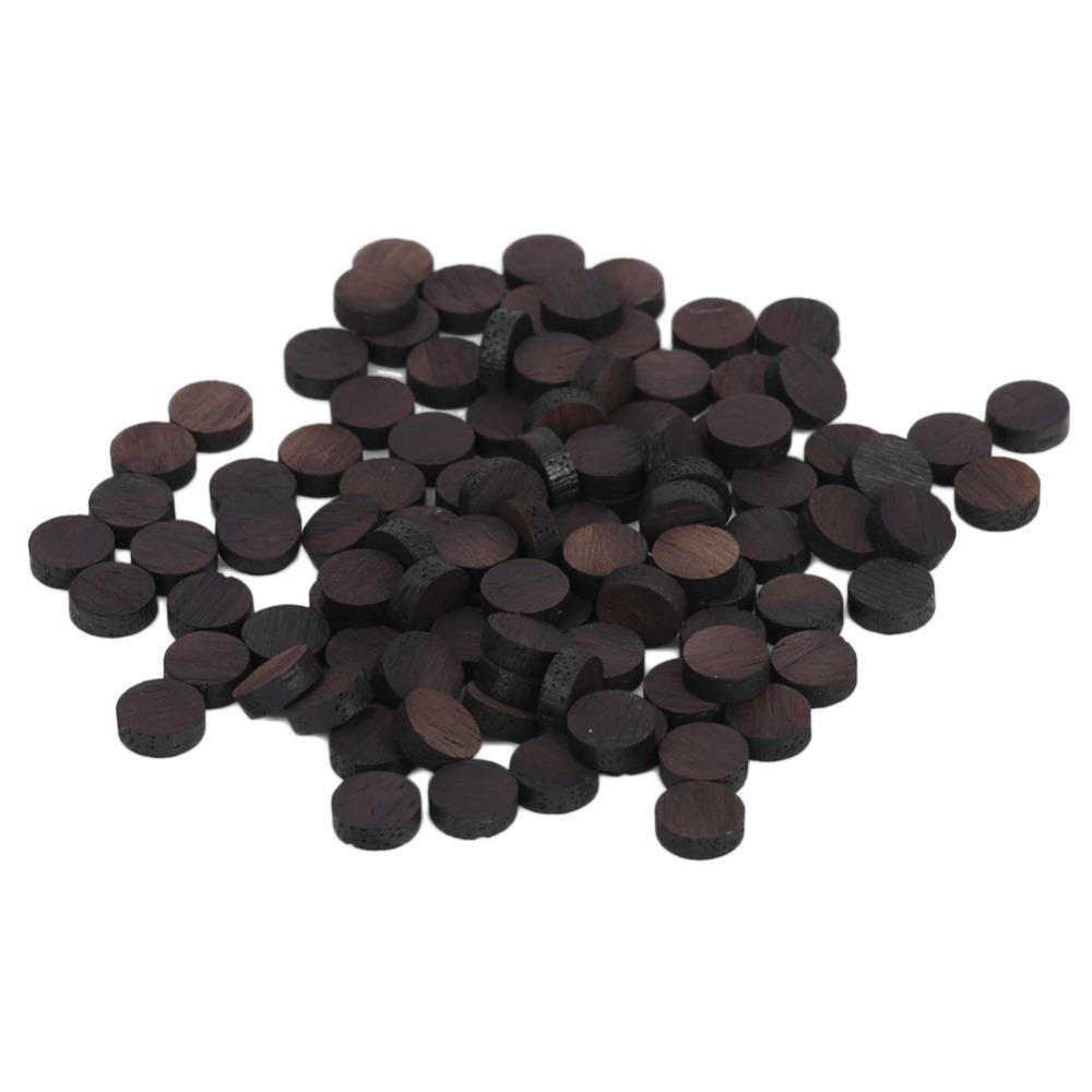 100PCS Rosewood Material Guitar Inlay Dots Wood Color Guitar Accessories  Musical Instrument Parts