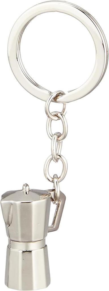CASUAL PRODUCT COFFEE Keychain Series Espresso Maker 511936 Silver