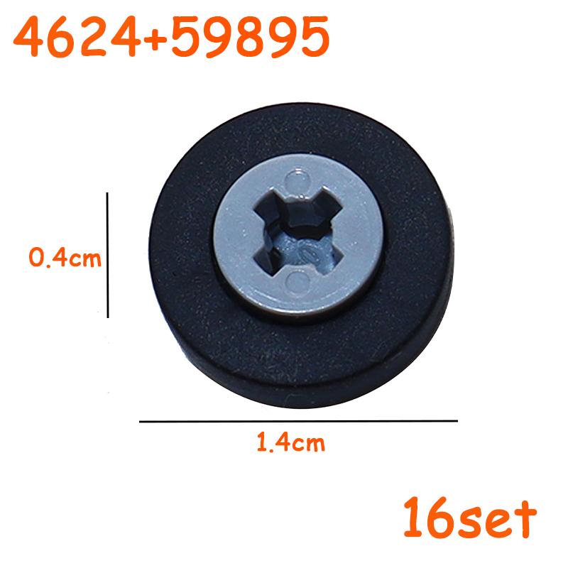 Full-size Tire Wheel Cross Hole Set Car Truck Wheels Hub Technical Bricks MOC Motorcycle Tyre & Rim Construction Building Blocks