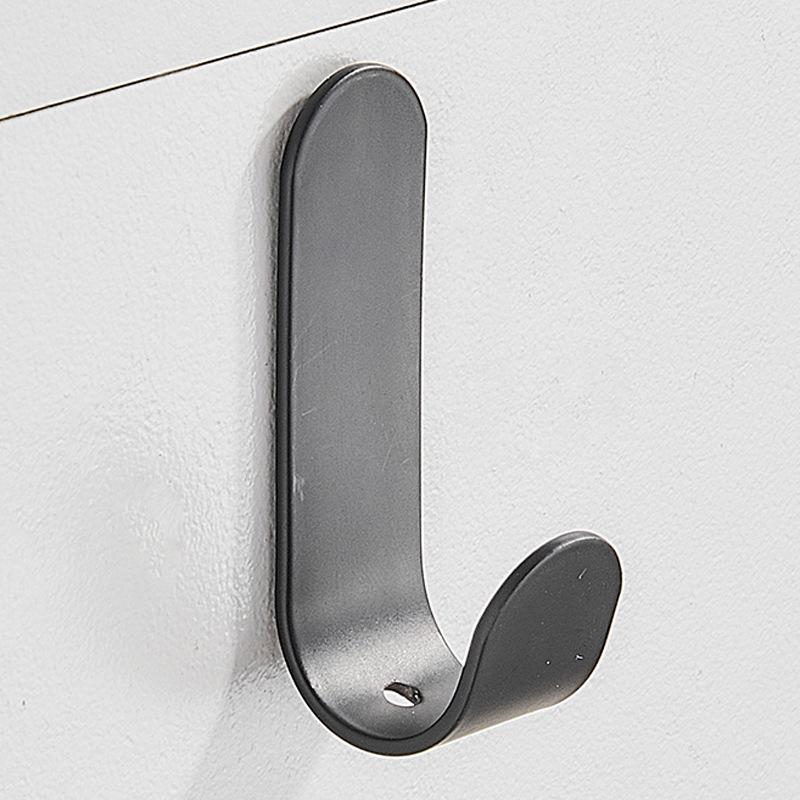 No-Drill Wall-Mounted Metal Hooks for Bathroom, Door, Hat, and Coat – Strong Adhesive Iron Hardware