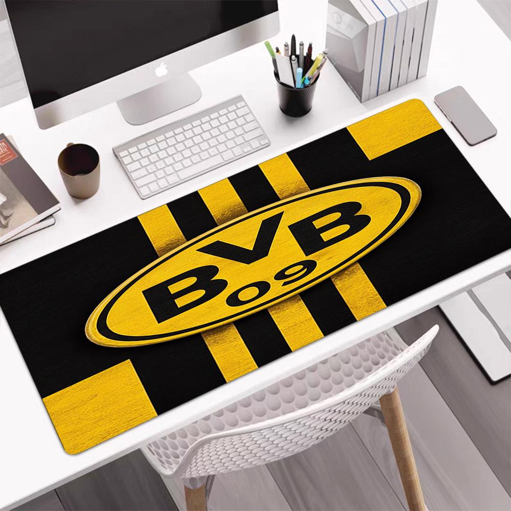 BVB Theme Mouse Pad, Non Slip Rubber Base, Multifunctional Office & Home Decor, Perfect for Workspace Personalization.