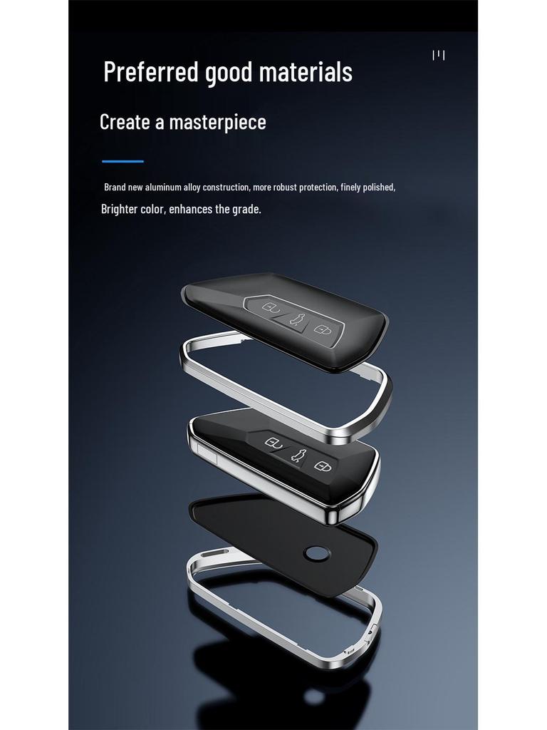 Volkswagen Magotan B8 Passat CC Key Cover - Aluminum Alloy Full Protection Shell