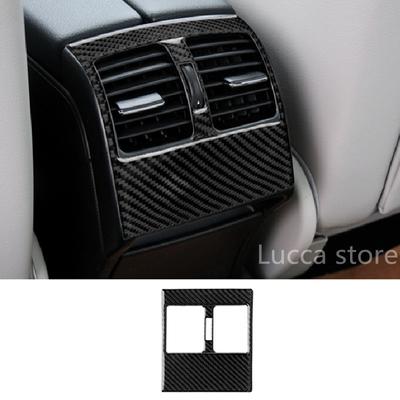 Pour Mercedes W204 07-13 Classe C Moulure Intérieure de Voiture Fibre de Carbone Couvercle de Garniture de Sortie d'Air Arrière Décoration de Sortie d'Air