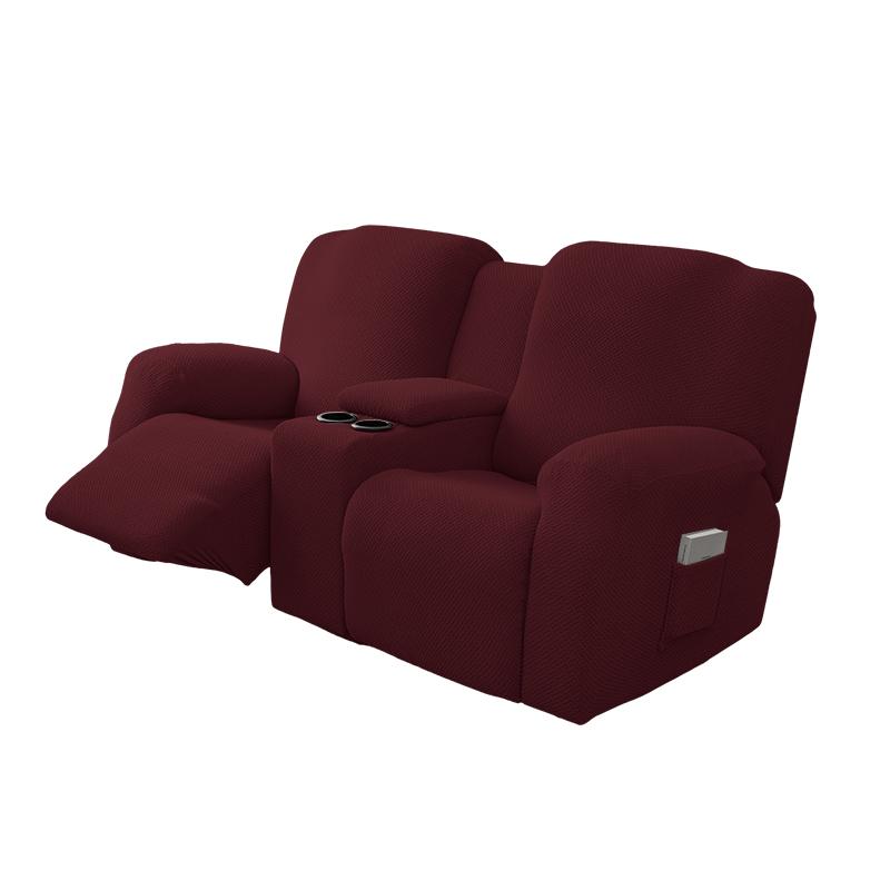 8pcs/set Waterproof  2Seater Recliner Sofa Covers  All-inclusive Loveseat Center Console Sofa Covers
