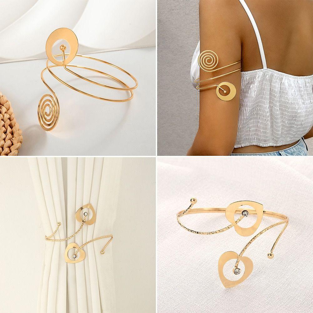 2 Stück/Set Armreif Armkette Metallvorhangband Mode Fenster Vorhang Schnallen Schmuckzubehör